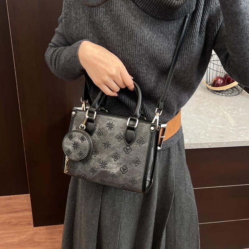 OGAR Damen Retro Monogramm Tragetasche