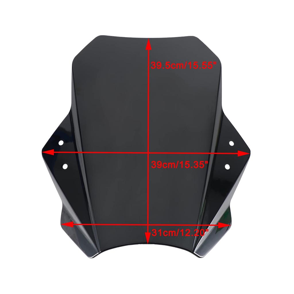 VIPIH Windshield Motorcycle Screen Adjustable Universal Screen Scooter Extension Screen Windshield Windscreen Easy To Install Windshield Windscreen