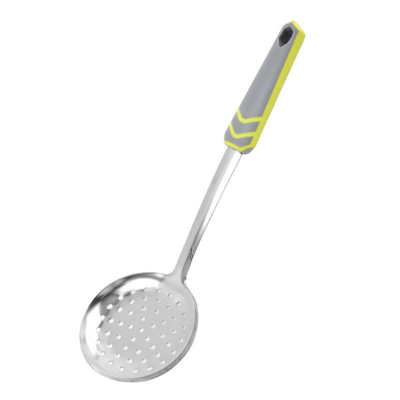 Stainless Steel Kitchen Utensil Set: Stir-Fry Spatula, Soup Ladle, Slotted Spoon, and More - Perfect Full Kitchen Gift Set