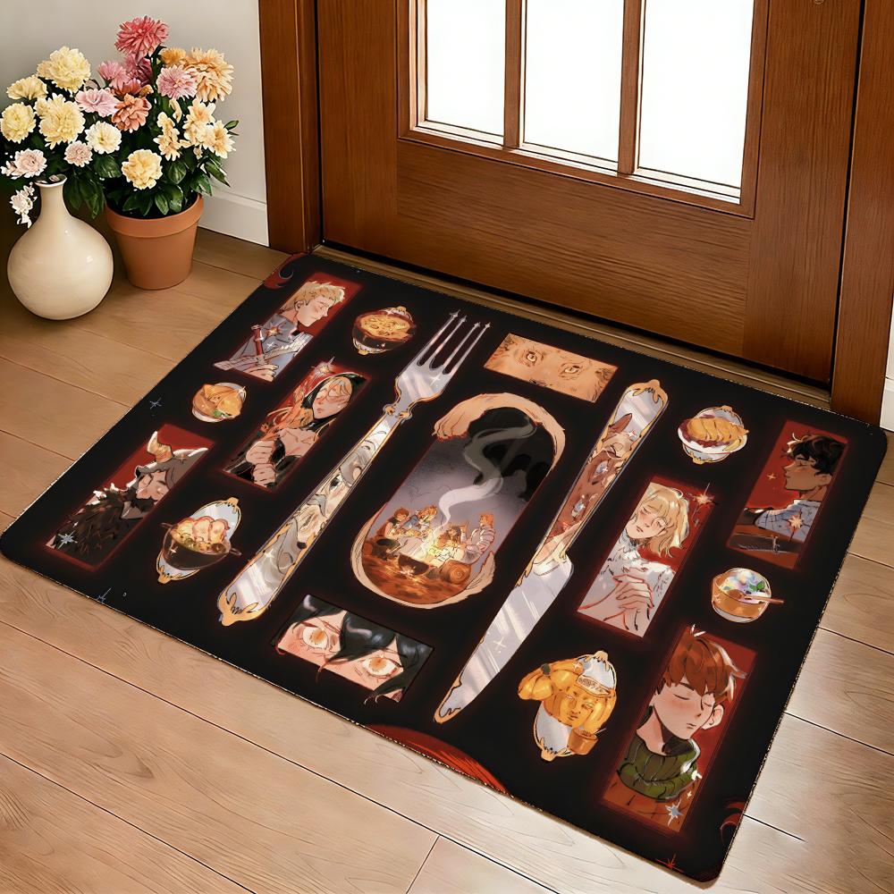Anime Hot D-Delicious In D-Dungeon Floor Mat Cozy Flannel Soft Thick Non-Slip Mat For Living Room Bedroom Kitchen Decor Rugs
