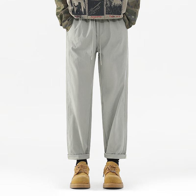 Fingercroxxit Men's Straight-Leg Casual Pants