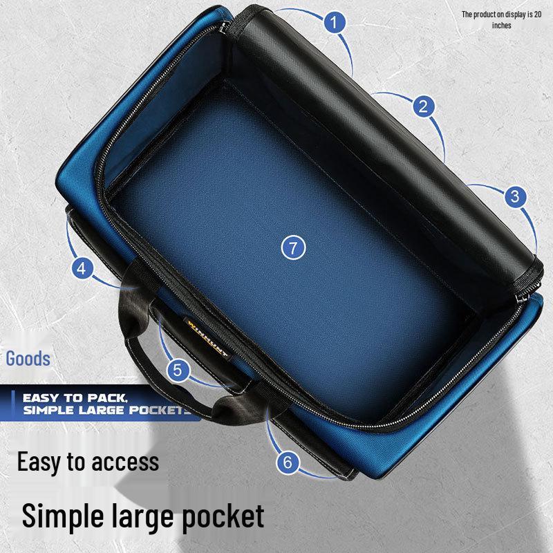Everwinner Durable Canvas Electrician Tool Bag - Sturdy, Thickened, and Wear-Resistant