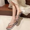 Fashion Women Summer Luxury Slides Shoes Rubber Flip Flops Shale Female Beach Pantofle Platform Designer Hawaiian Rhinestone Slippers