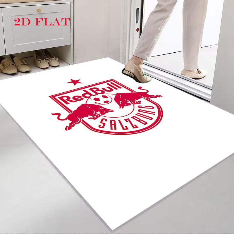 Tappeto FC Red Bull Salzburg per Soggiorno Camera da Letto Casa Decorazione Divano, Tappetino Antiscivolo per Giochi Bambini