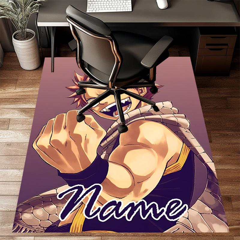 Custom Fairy Tail Mat Personalized Name, Polyester Washable Indoor Entryway Rug, Gift for Christmas, Easter, Thanksgiving Day