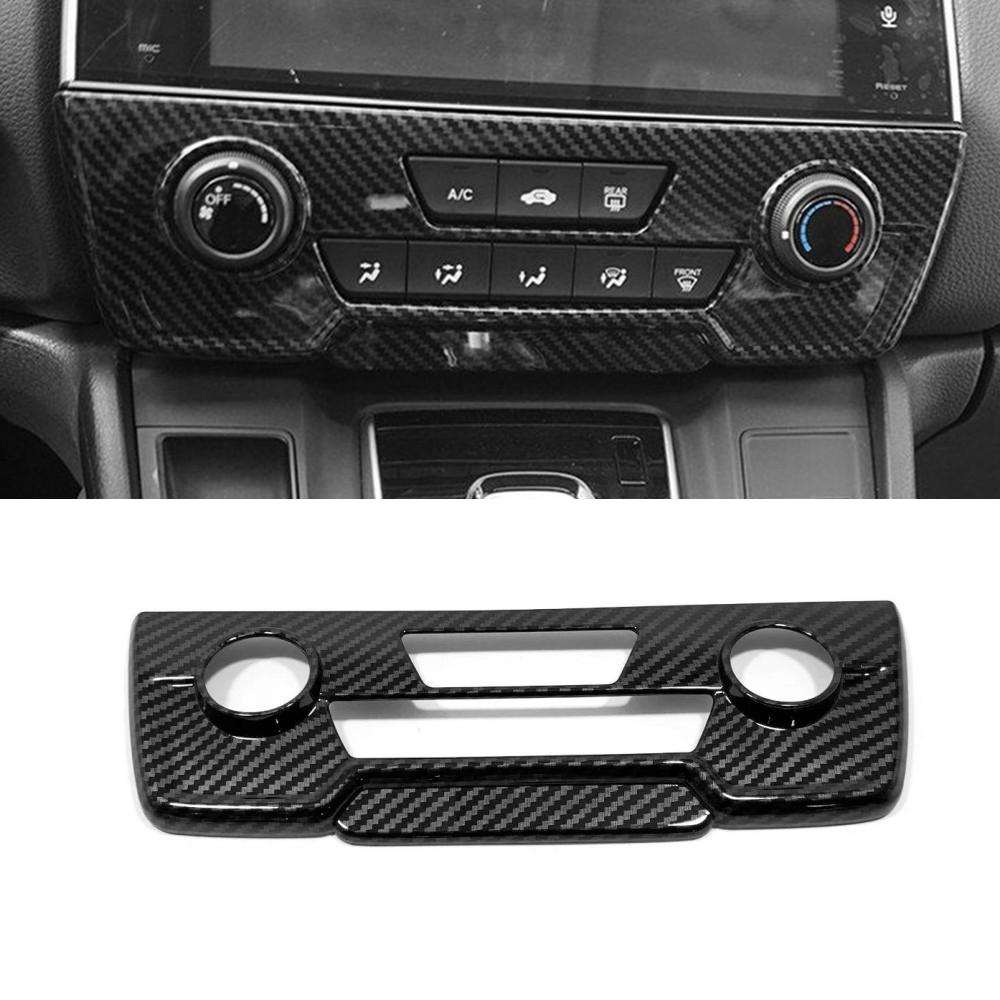 For Honda CRV CR-V 2017 2018 2019 2020 2021 ABS Chrome Car Air Conditioning Control Knob Panel Trim Cover Interior Accessories