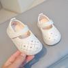 Babyschuhe Kleinkindschuhe, Frühling und Sommer Hohlschuhe Mädchenschuhe atmungsaktiv Prinzessinnenschuhe 0-2 Jahre alte Babyschuhe