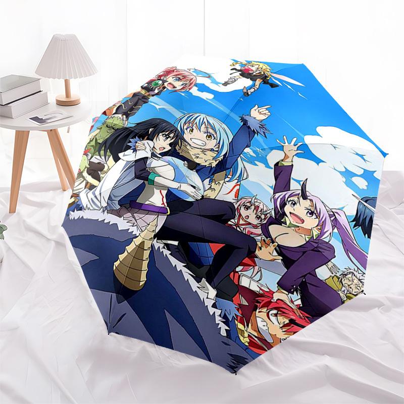 1pc Angel Beats! Outdoor Umbrella - Automatic Opening/Closing, Portable 3-Fold Design with 8-Bone Iron Frame - Perfect Gift for Fans, Travelers, Daily