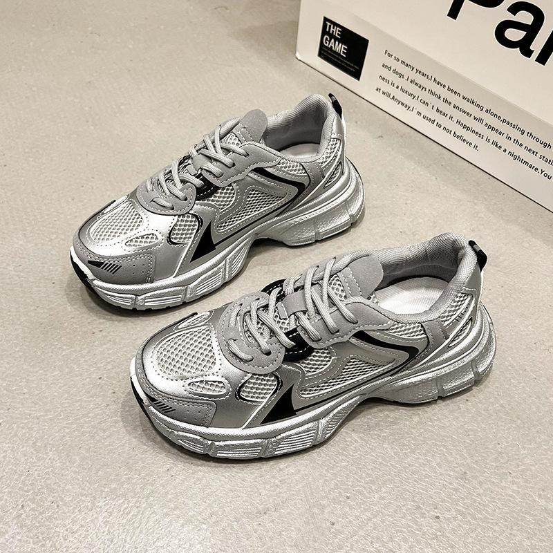 Fashion Women's Luxury Platform Sneakers Fashion Casual Shoes Women Mesh Breathable Running Shoes Vulcanized Shoes zapatillas de mujer