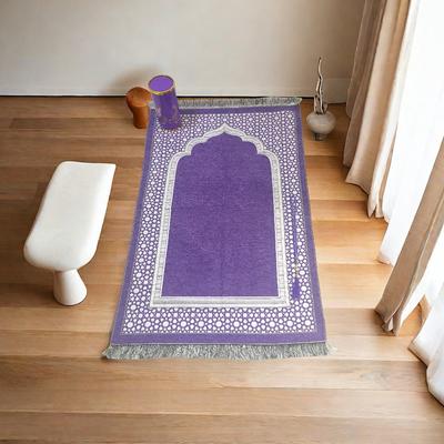 1 Set Polyester Gift Occasion Jewelry Sets Arabia Islamic Prayer Mat And Beads Set Fashion With Cylinder Gift Box Ramadan