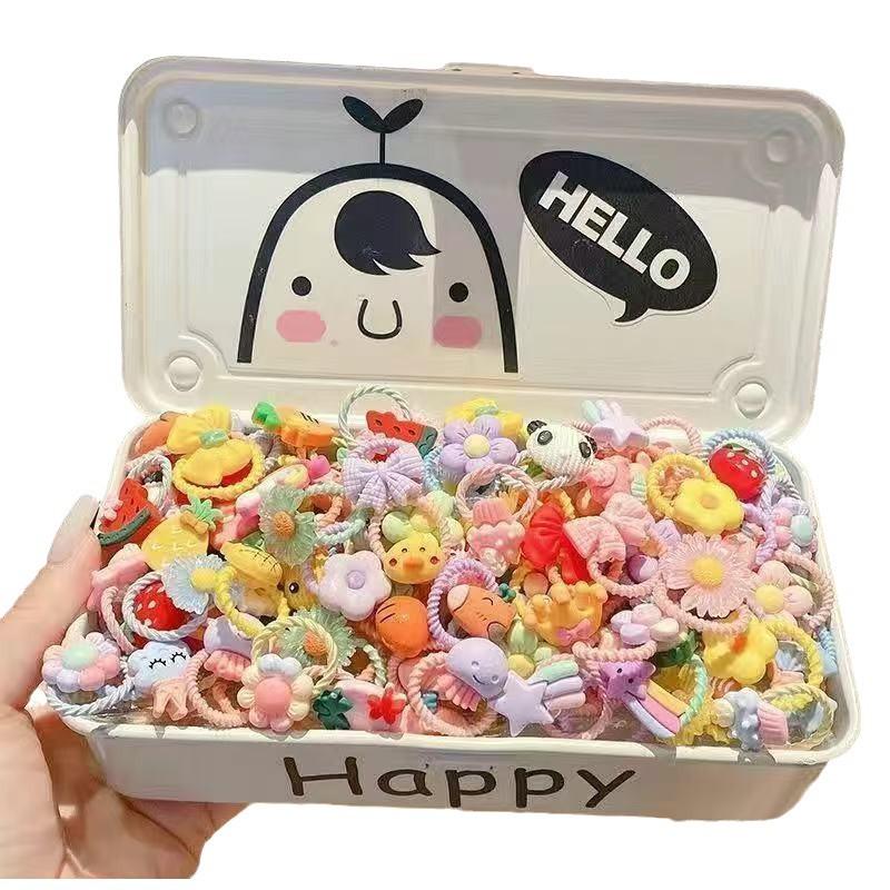 Children's Cartoon Hair Ties – Gentle, Cute Accessories for Baby Girls' Pigtails