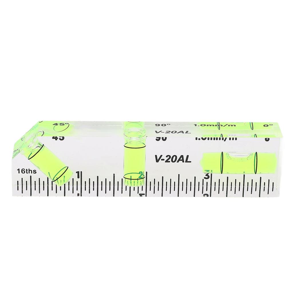 Small Level Horizontal Vertical 45 Degree Bubble Pocket Mini Picture Hanging Tool for Machinist