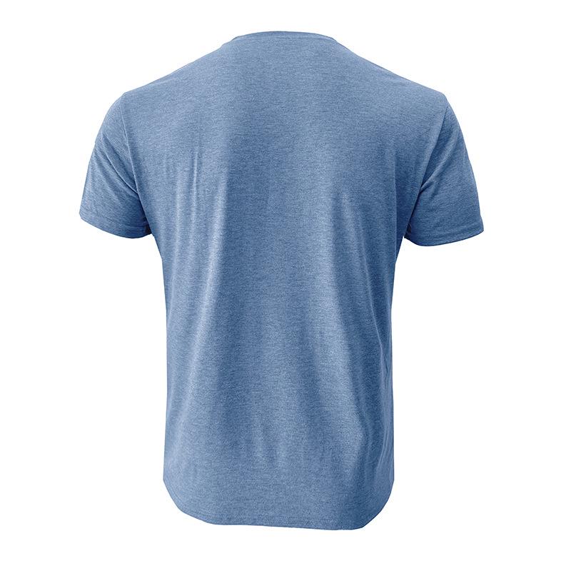 Camiseta Henley de Manga Corta para Hombre de Verano de Color Sólido - Estilo Europeo y Americano