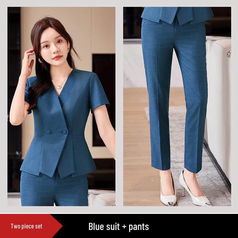 Costum Profesional de Vară pentru Femei pentru Muncă și Interviuri