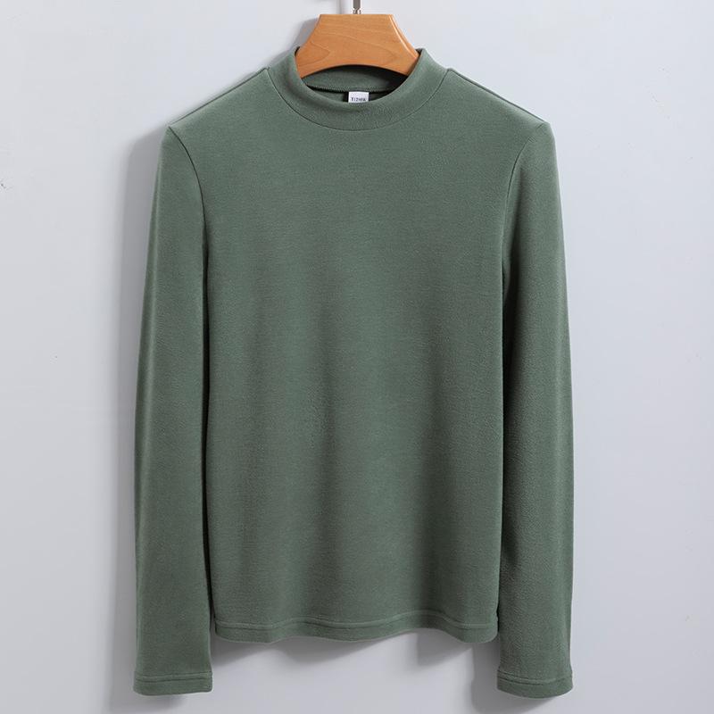 Women's Underwear Half Turtleneck Base Shirt for Women's Autumn Cashmere Protein Warm Base Shirt for Women