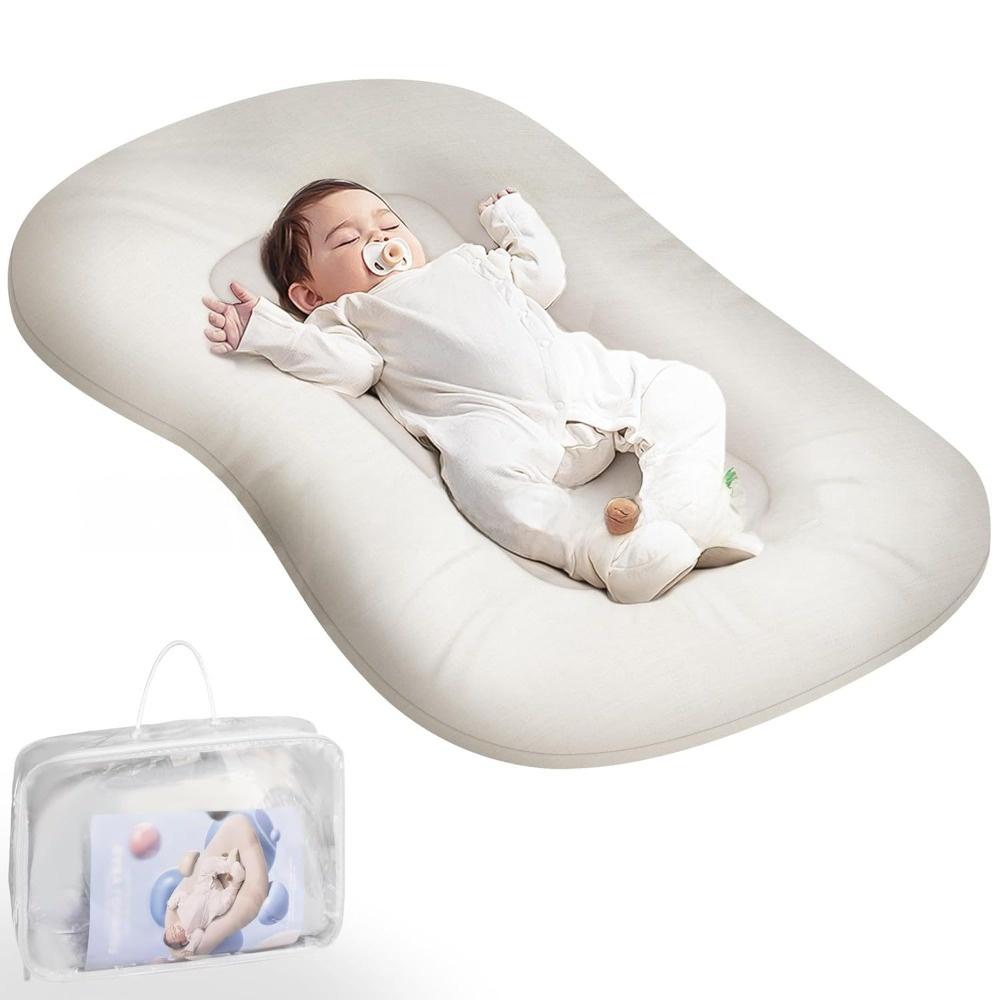 Culla portatile per neonati, pieghevole, lavabile in lavatrice, anti-pressione, nido per neonati per viaggi e co-sleeping, morbido lettino per neonati