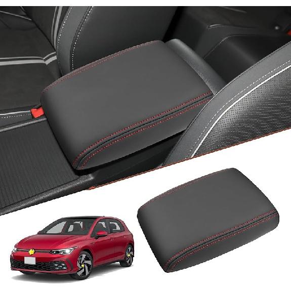 SKTU for 2013-2019 Volkswagen VW Golf 7 MK7 MK7.5 Central Console Armrest Rest Pad 2019 Golf 7 MK7 MK7.5 Center Console Seat Box Cover Protector