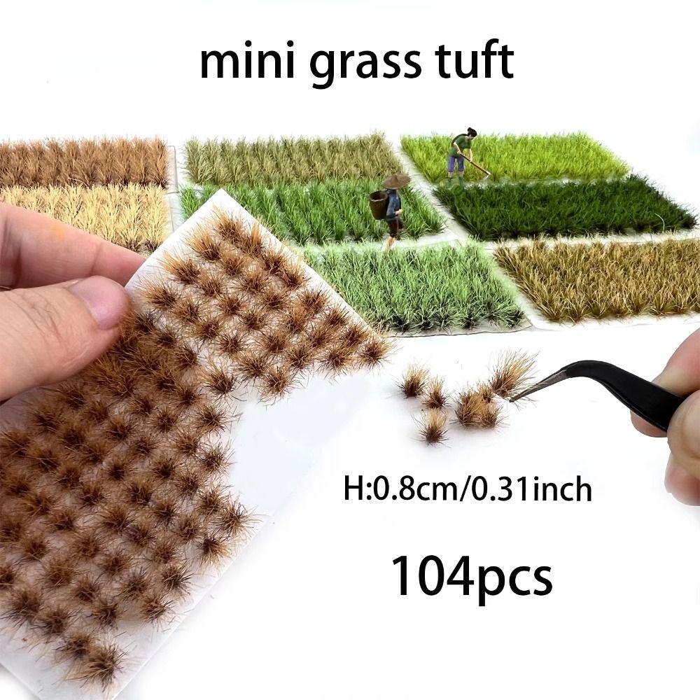 Miniature Shrubs Miniature Grass Cluster Terrain Model Kit Static Grass Tuft  Farmland House