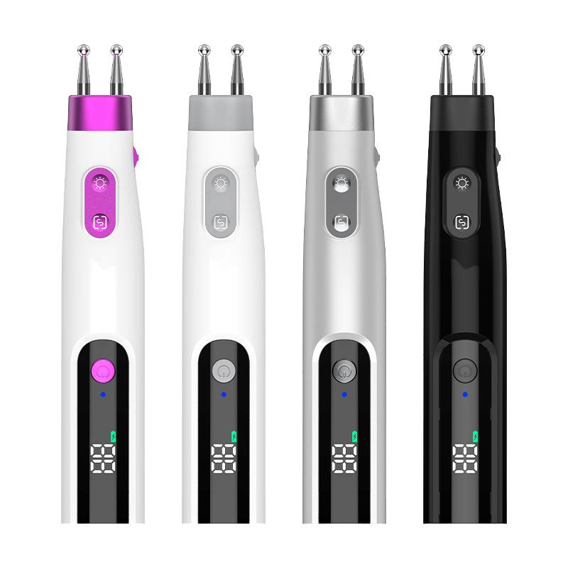 Multifunctional Electric Double-Head Massage Pen Intelligent Meridian Pen Type-C Fast Charging 10 Gears Adjustment For Neck Back