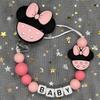Free Personalised BPA Free Silicone Baad Dummy DIY Silicone Baby Pacifier Custom Clip Name Colorful Pacifier Chain Teething Gift