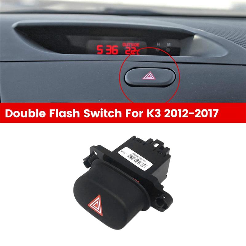 Portable 93790-A7000WK Double Flash Switch Car Hazard Double Flash Switch For Kia K3 CERATO FORTE SHUMA 2012-2017 93790A7000WK 9 чёрный