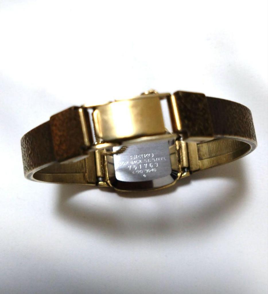 [USED] Extremely rare SEIKO Chariot gold and brown watch with replaced battery