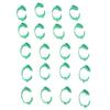 100pcs Chicken Identification Leg Bands     Clip On   Bands for Geese Pigeons Green
