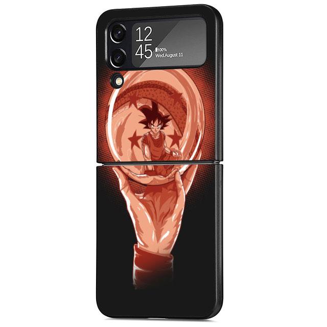 Dragon Anime Logo Case for Samsung Galaxy Z Flip 3 5G ZFlip Z Flip 4 ZFlip3 Zflip Flip4 Flip3 Black Cases Cover