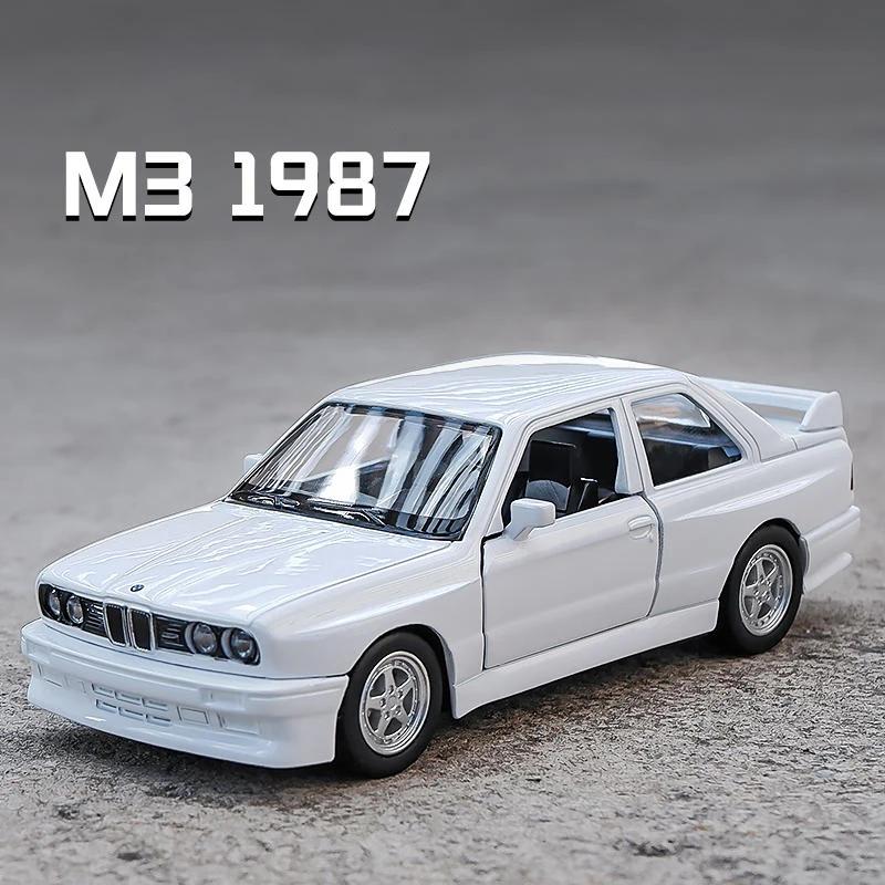 1:36 M3 E30 1987 911 Turbo Quattro M4 Metal Toy Alloy Car Diecasts & Toy Vehicles Car Model For Children