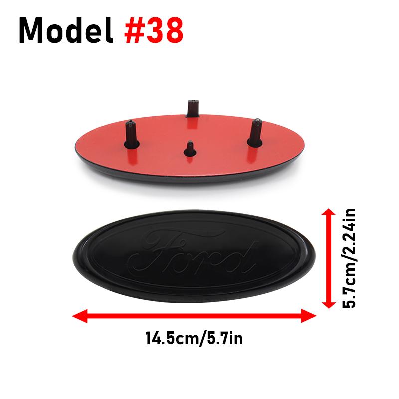 Car Styling Logo Car Front Hood Emblem Rear Trunk Badge Grille Stickers For Ford Focus MK2 3 Ranger Fiesta S-Max Mondeo MK4 Kuga