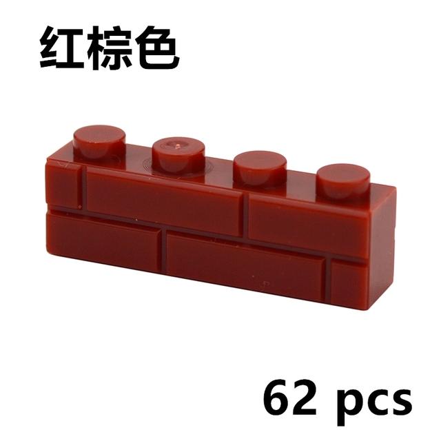 DIY Building Blocks Wall Figures Bricks 1x2 1x3 1x4 L Dots Educational Creative Construction Brick Size Compatible Small Bricks