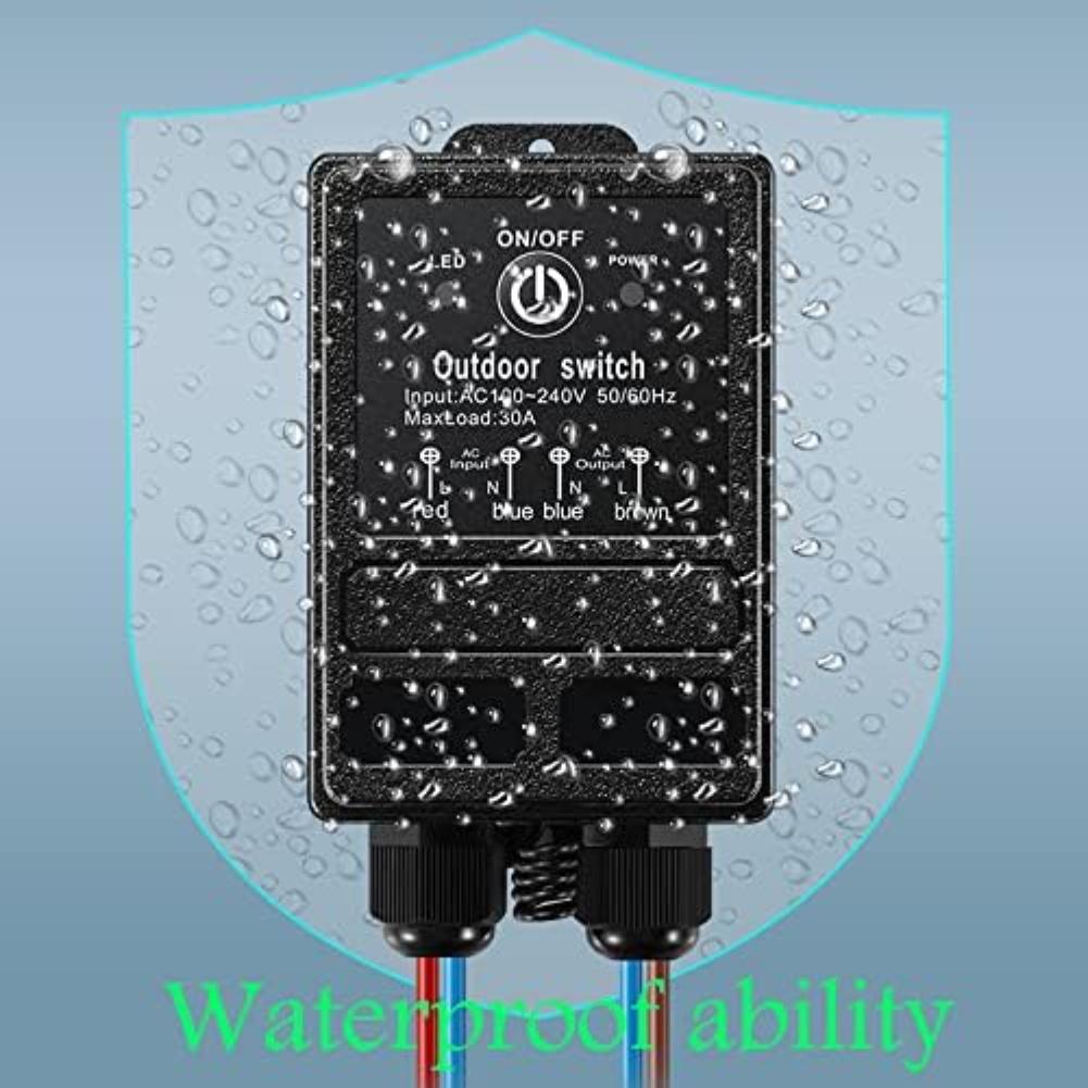 12V Wireless Remote Control Relay Switch DC12V-72V For Electrical Equipment Outdoor Lights Motors Easy Installation