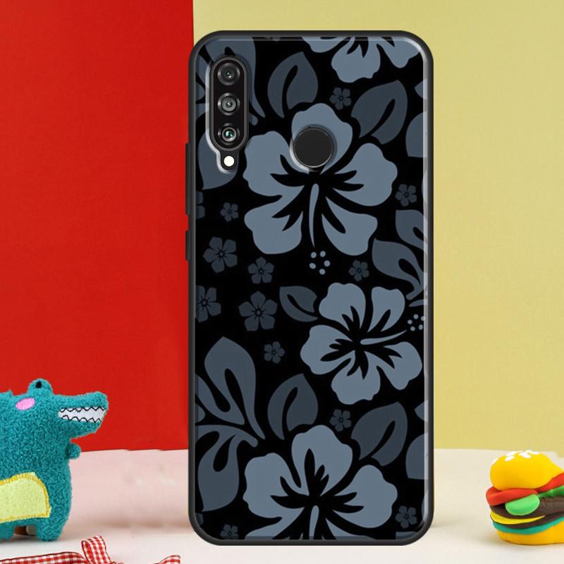 Hibiscus Retro Hawaiian Flower For Huawei P30 Pro P60 P50 P20 P40 P Smart Nova 9 5T Honor Magic 5 Lite X8 X9 a 50 70 Case