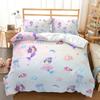 Mermaid Beautiful Rainbow Bedding Set Polyester Duvet Cover Set Single Full Twin Queen Comforter Sets for Girls Women Bed Linen