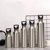 Stainless Steel Thermos Water Bottle Leak-proof Double Wall Large Capacity Wide Mouth Sports Water Bottles For Cycling