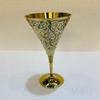 22.86 Cm Messing Wijnglas Handgegraveerd Gouden Kelk Gepolijste Messing Beker voor Wijn, Champagne, Cocktails Halloween, Bruiloft, Housewarming Cadeau