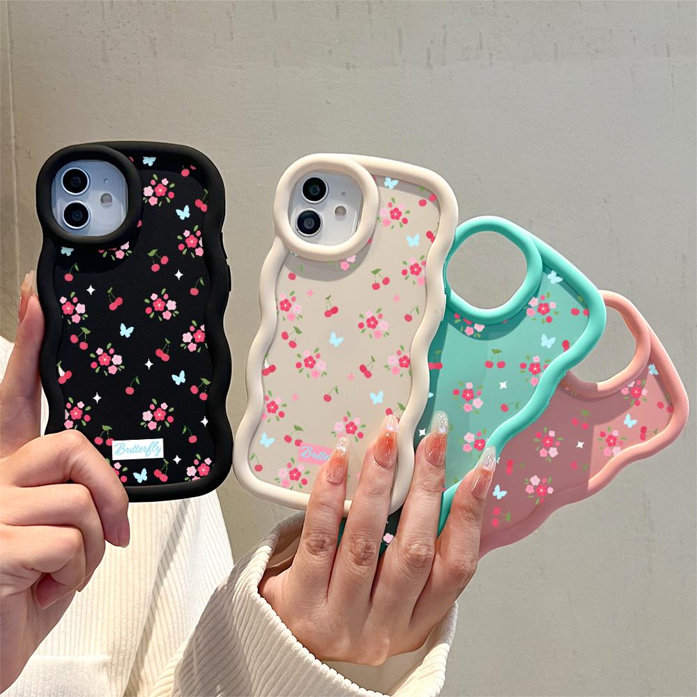 Big Wave Edge Soft silikonový materiál Macaron Pouzdro na telefon Nárazuvzdorné ochranné gumové pouzdro pro iPhone Samsung Huawei Honor Xiaomi Redmi OnePlus Moto