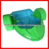 Children's Inflatable Electric Bumper Boat - Hand-Cranked & Paddle, Double Person Parent-Child Outdoor Play Toy.