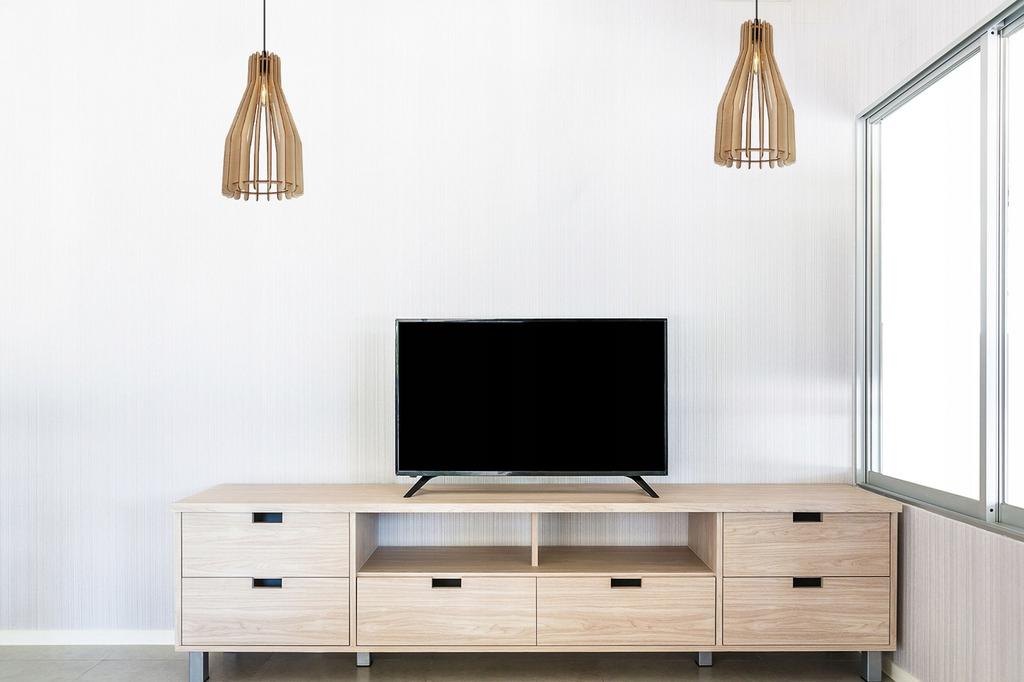 MODERN WOODEN LED CEILING HANGING LAMP