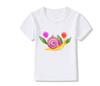 Top Cute Cartoon Snail Print T Shirt Funny for Boys Girls Lovely Childrens Clothes Summer Polyester Fabric Kids Clothes