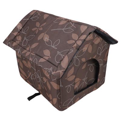 Outdoor Cat House Water Proof Cloth Weather Proof Insulated Pet Shelter Dog House for Outside Pets In Winter