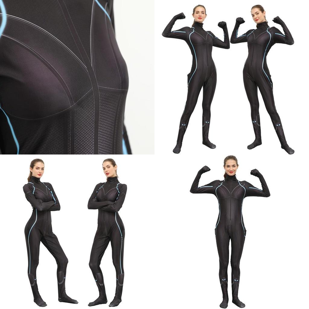 Exquisiter Black Widow Natasha Romanoff Kostüm-Jumpsuit für ultimatives Cosplay