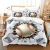 Baseball Sports Bedding Set Duvet Cover Pillowcase 100% Polyester 3D Comforter Digital Printing Quilt Cover King Size For Boys