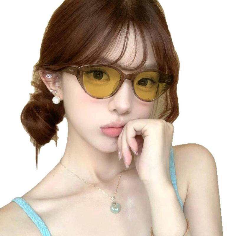 Trend Retro Cat Eye Decoration Women Men  Driving Summer Traveling Female