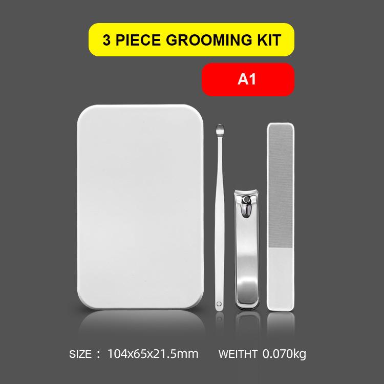 Manicure & Pedicure Set with Stainless Steel Toe Nail Clipper & File Grooming Kit Custom Logo and Package Gift