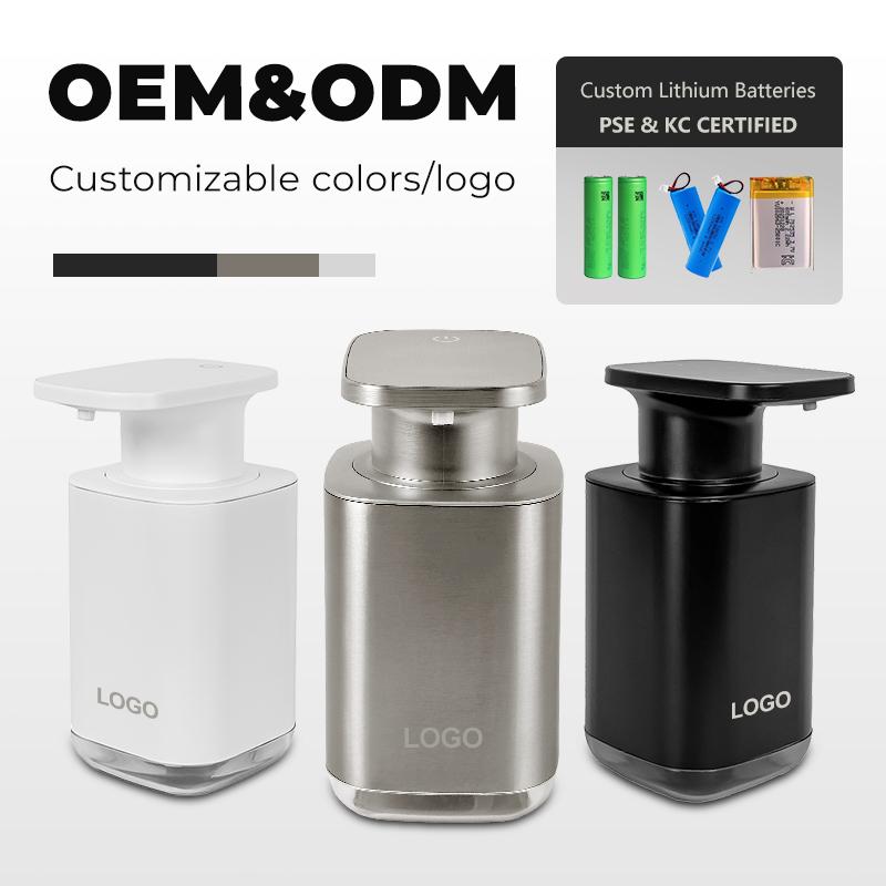 Automatic Foam Soap Dispenser Stainless Steel 450mL Touchless USB Rechargeable