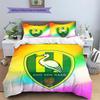 ADO Den Haag Pattern Bedding Quilt Set  Home Decoration  Gift (1 * Duvet Cover + 2 * Pillowcase  Without Core)