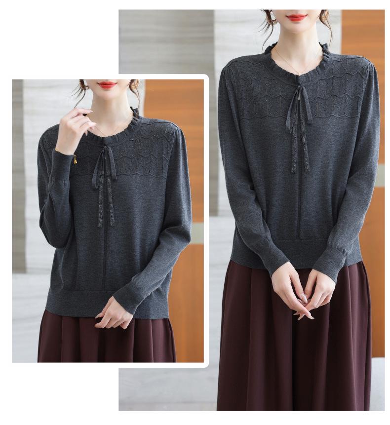 Damen Merino Strickpullover: Stilvolles, lockeres und leichtes Herbstoberteil