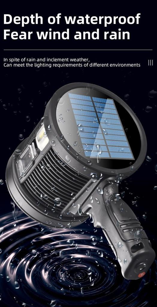 High Brightness Outdoor Spotlight: Long-Range Flashlight with Power Bank & Extended Battery Life