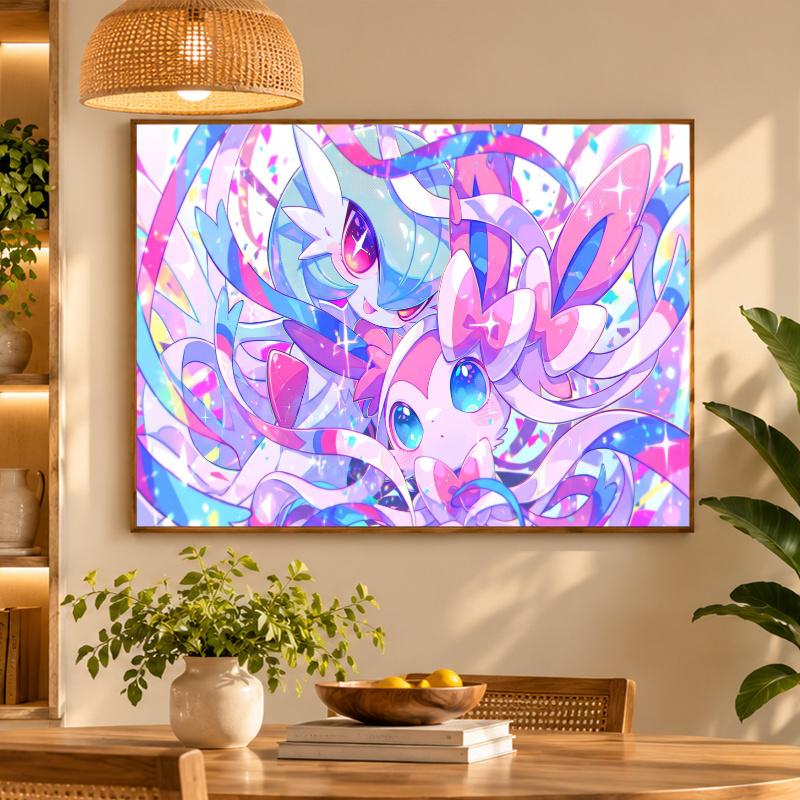 5D Diamond Painting Sylveon DIY Full Drill Diamond Art Kit Home Decoration